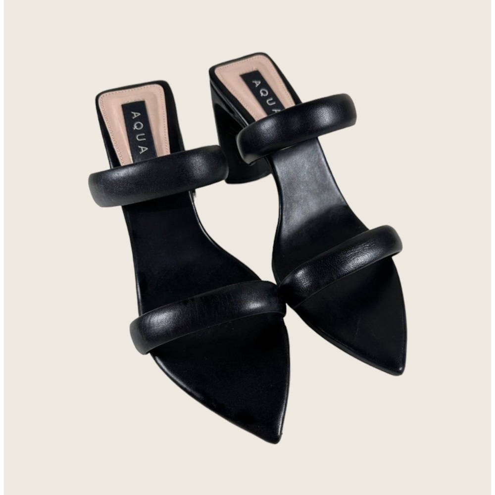 AQUA Heel Sandals Deluxe Napa Size 9B